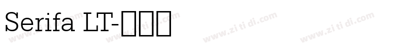 Serifa LT字体转换